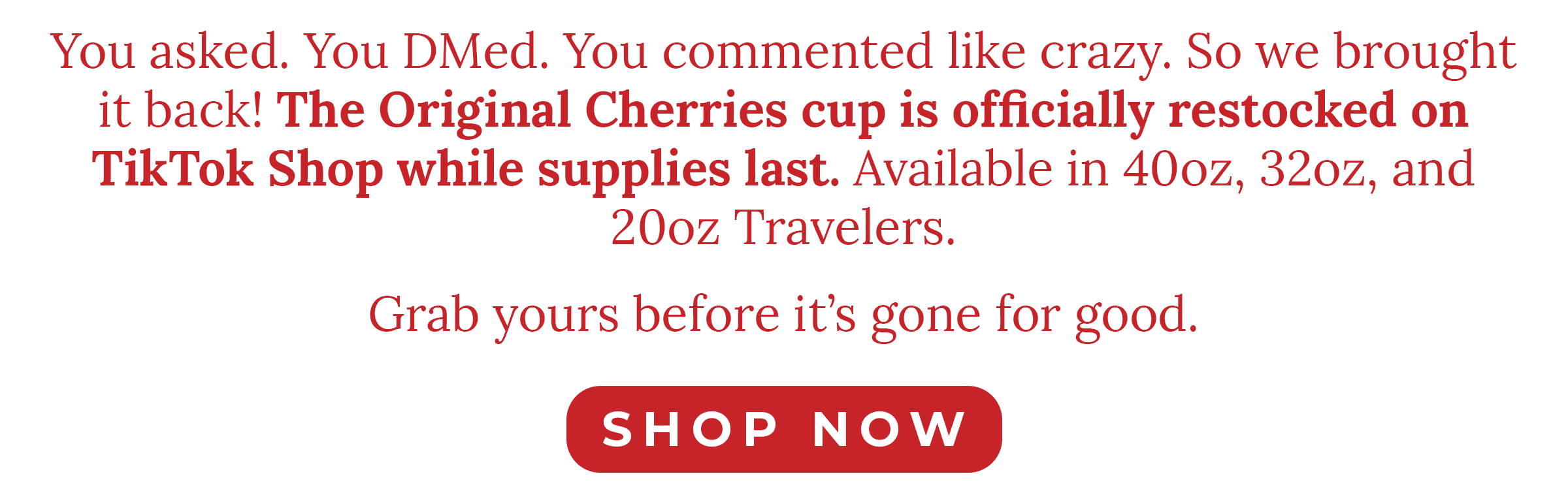 Shop The Original Cherries on TikTok Shop