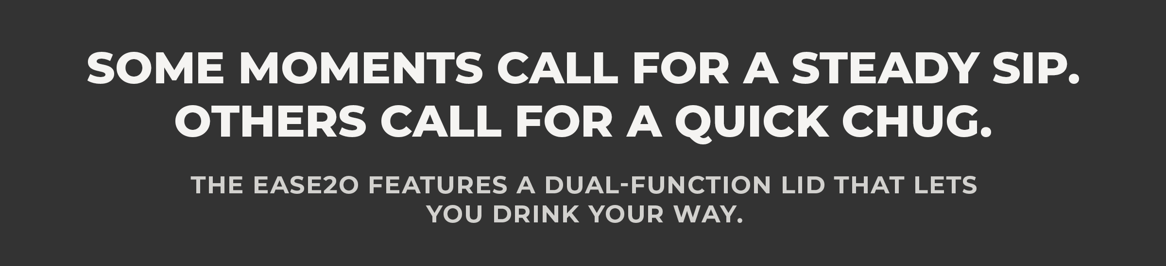 Drink Your Way with our dual-function lid.