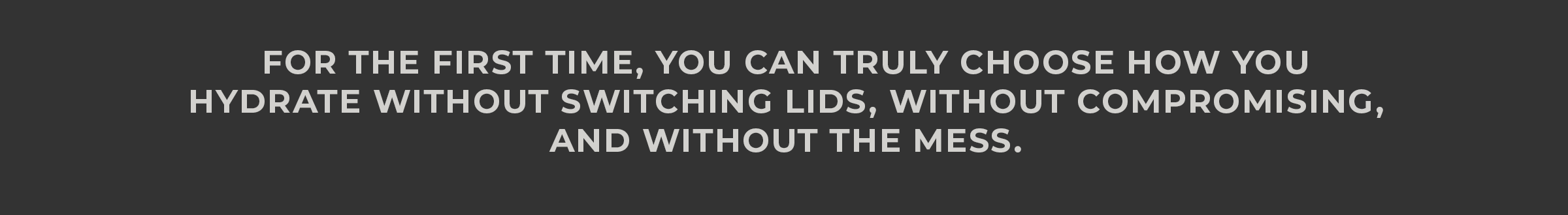 Choose how you hydrate