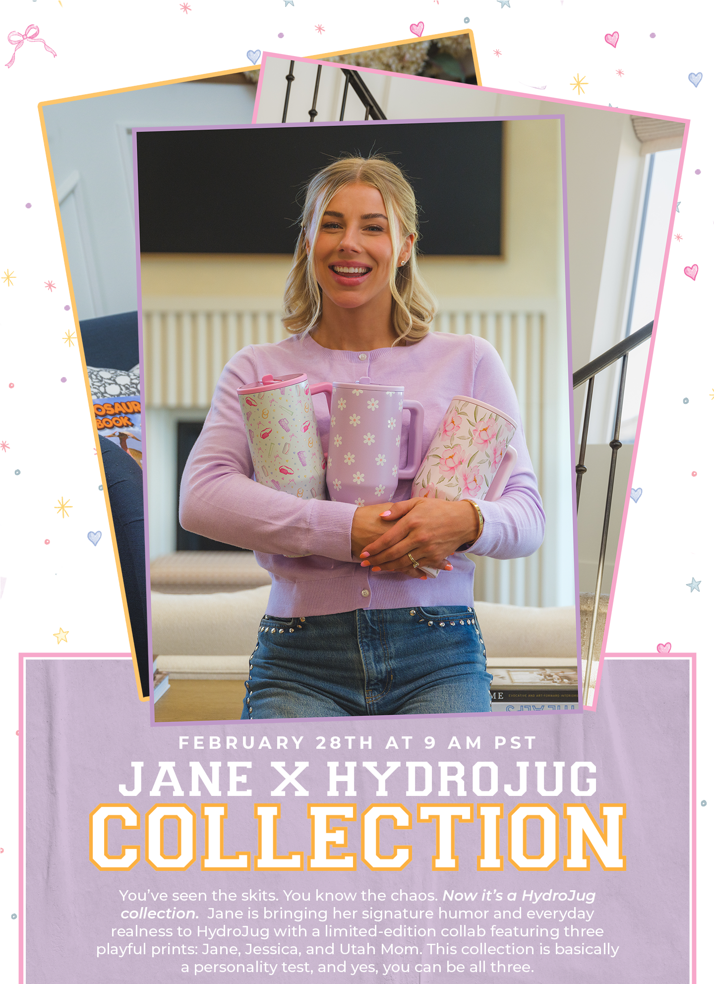 Jane x HydroJug Dropping Febrary 28th at 9am PST