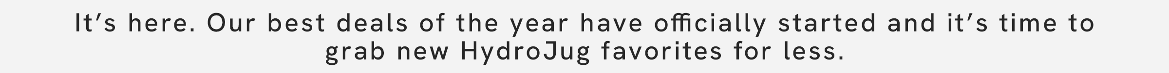 Shop The HydroJug Black Friday Sale