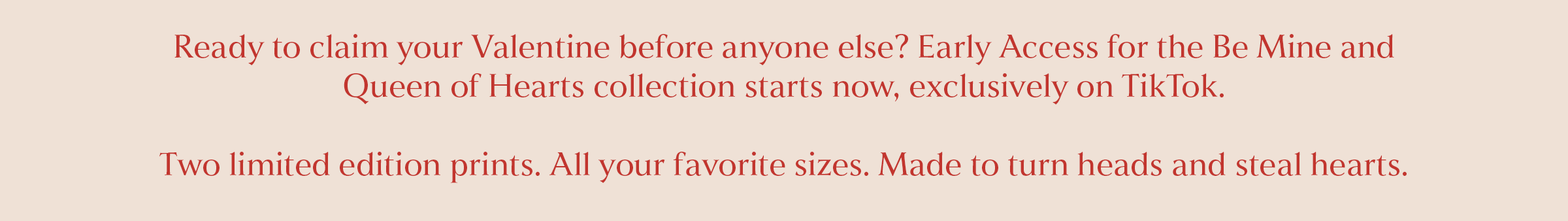 Shop Be Mine and Queen of Hearts Early On TikTok