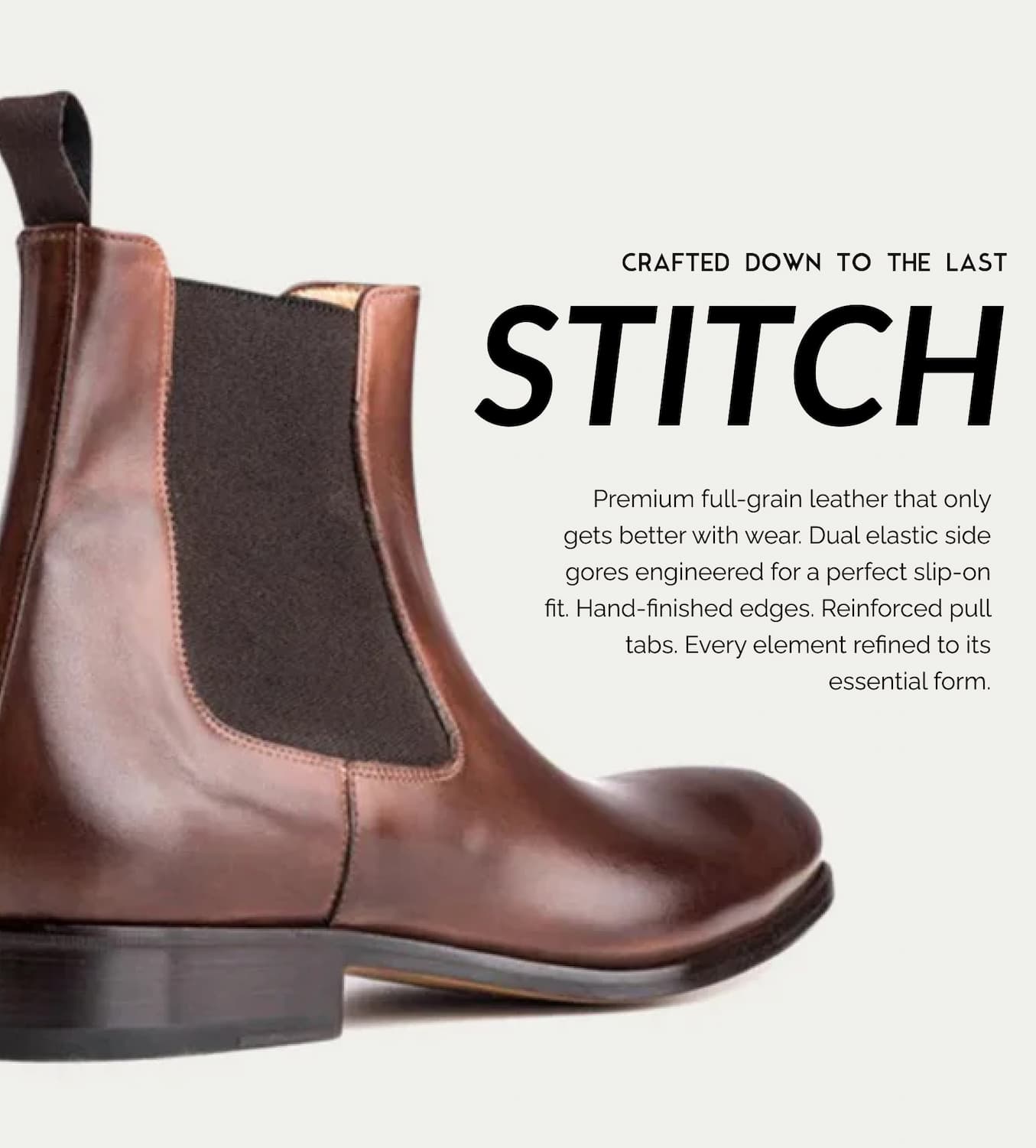 Crafted down to the last stitch