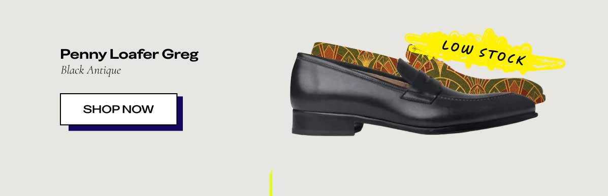 Penny Loafer Greg | Black Antique| [SHOP NOW] LOW STOCK