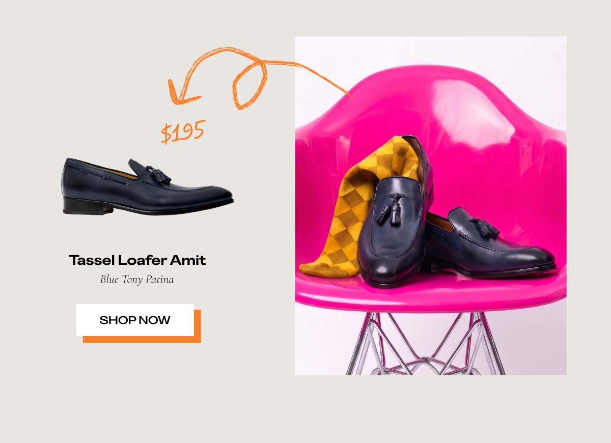 $195 Tassel Loafer Amit Blue Tony Patina Shop Now