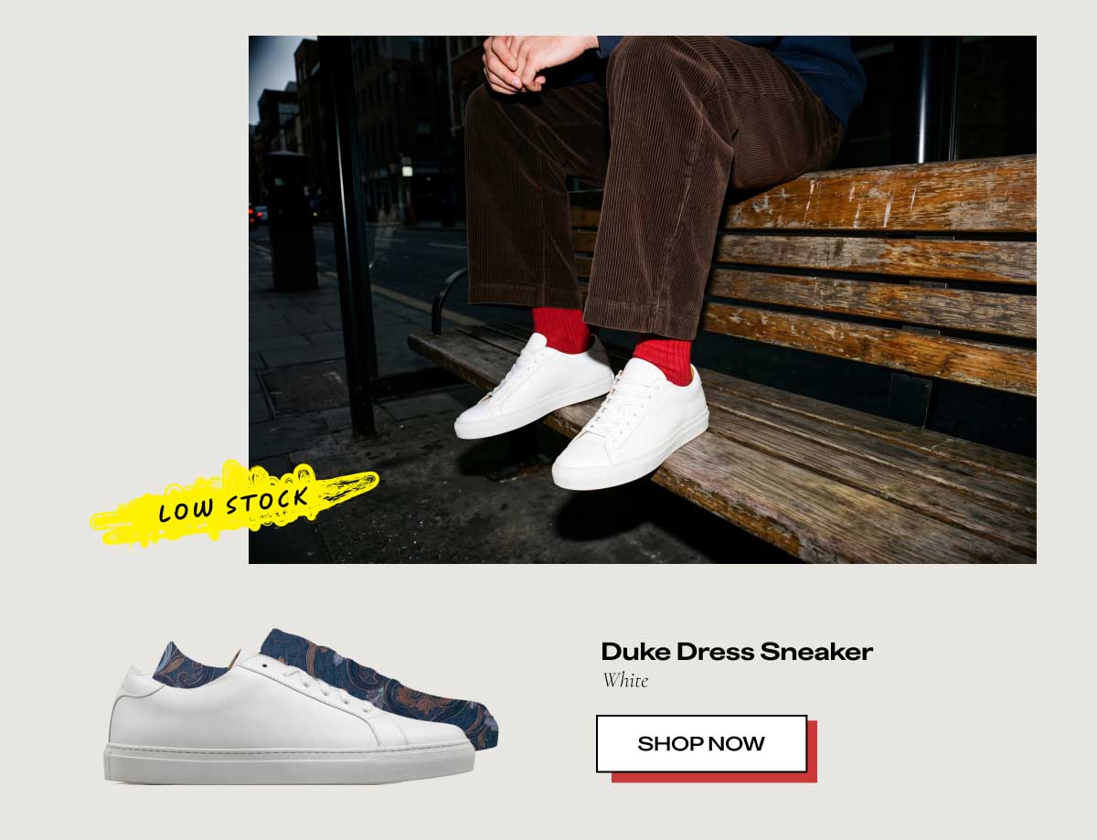 Duke Dress Sneaker White Shop Now