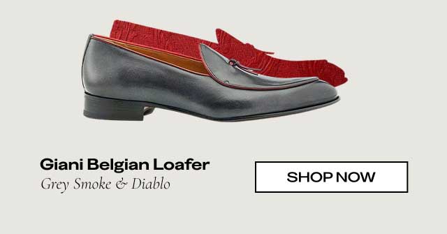 Giani Belgian Loafer Grey Smoke & Diablo [SHOP NOW]
