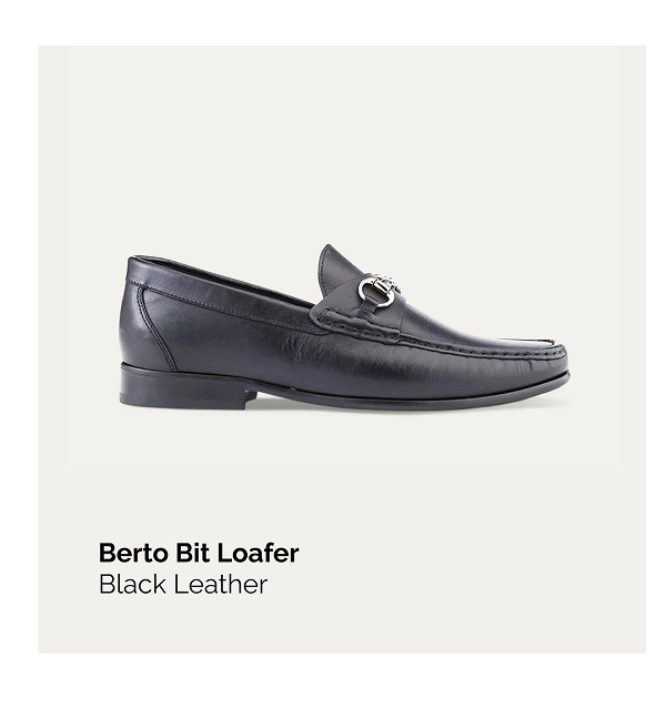 Berto Moccasin In Black Leather