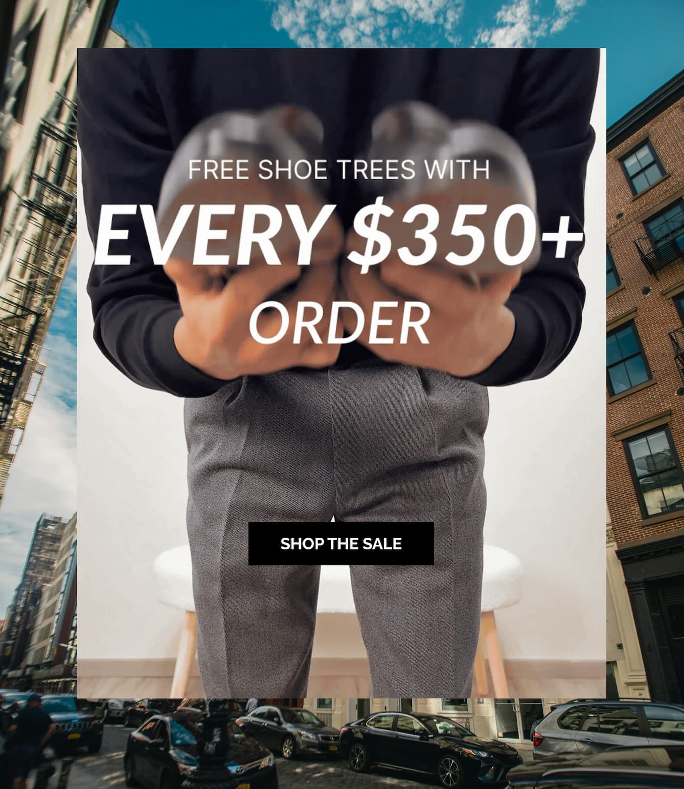 Free Shoe Trees With Every $350 Order