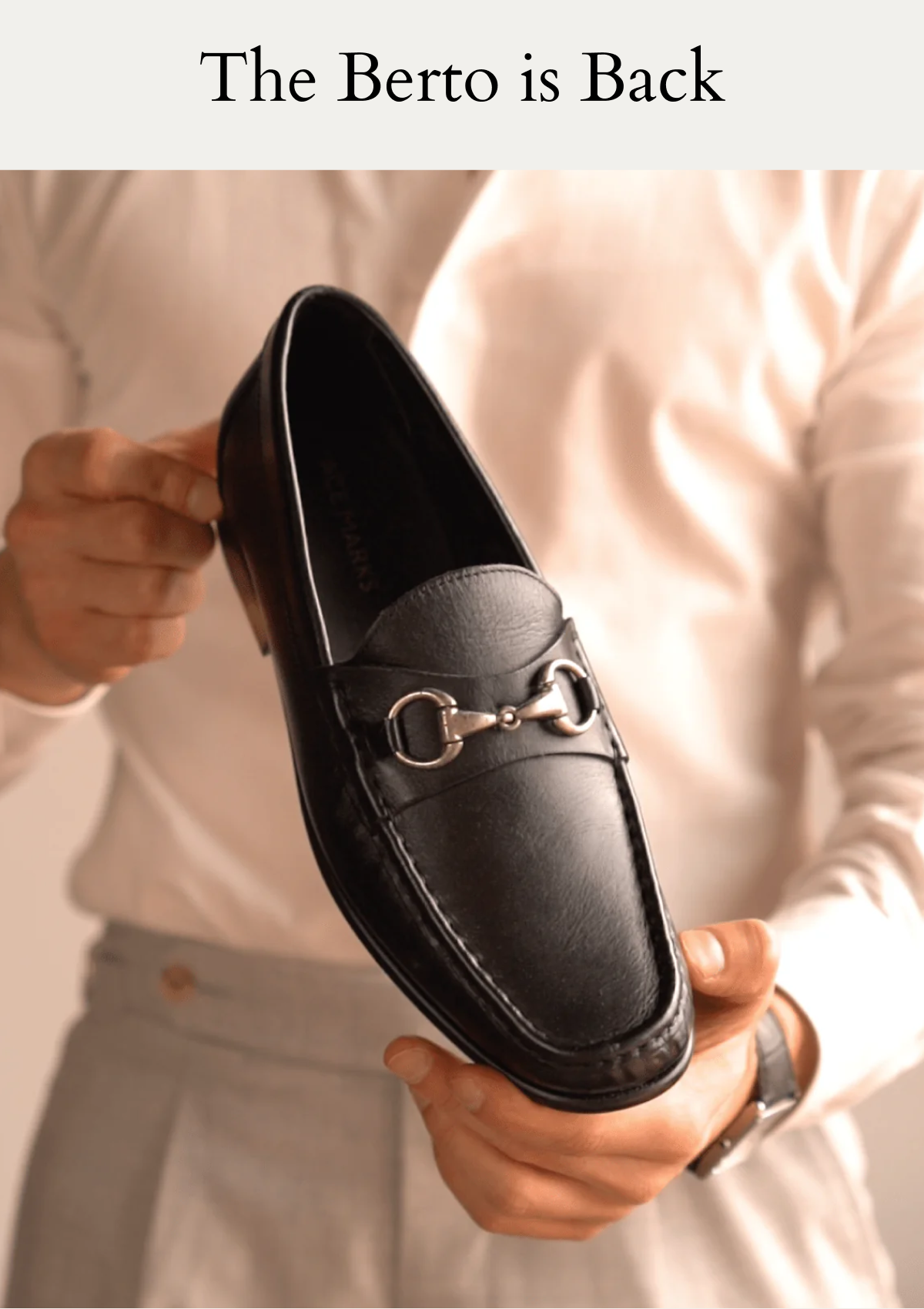 Berto Moccasin In Black Leather