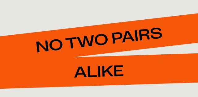 NO TWO PAIRS ALIKE
