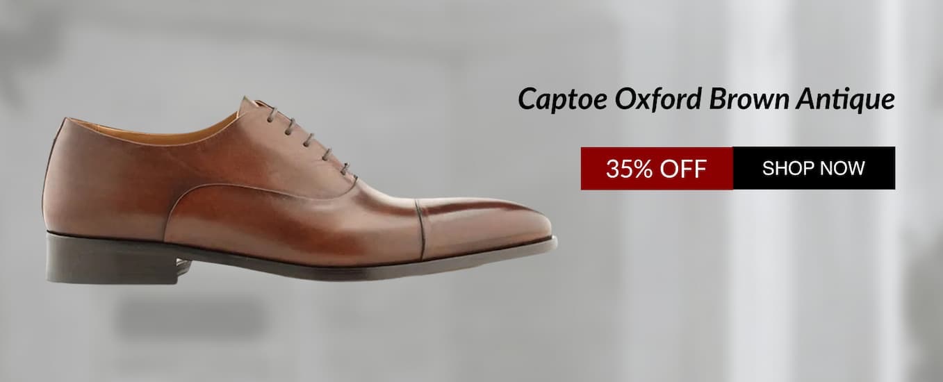 35% Off Sitewide | Captoe Oxford Brown Antique