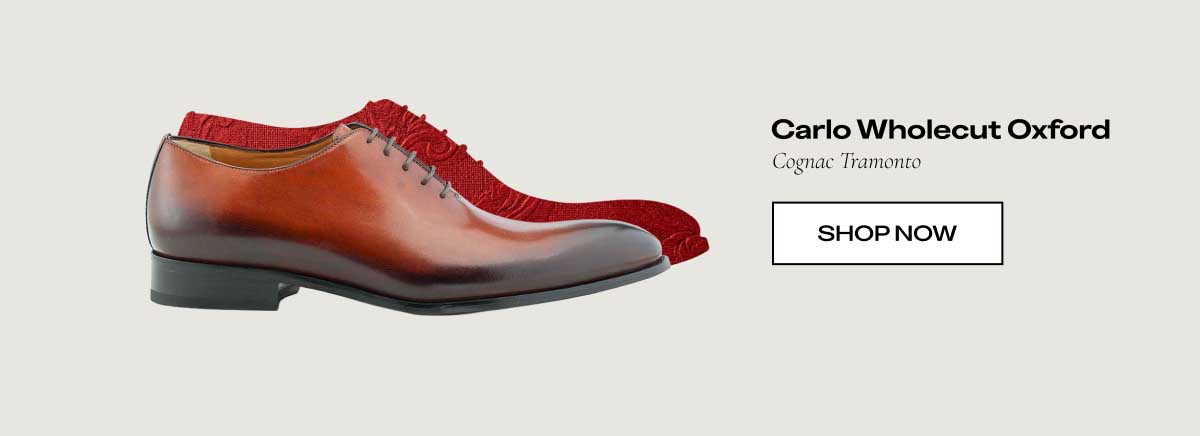 Carlo Wholecut Oxford  Cognac Tramonto  [SHOP NOW]