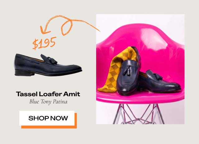 $195 Tassel Loafer Amit Blue Tony Patina Shop Now