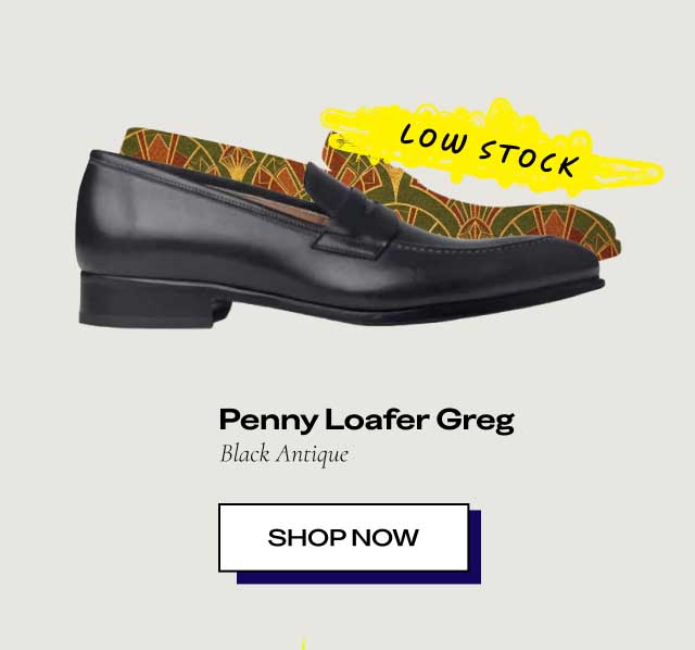 Penny Loafer Greg | Black Antique| [SHOP NOW] LOW STOCK
