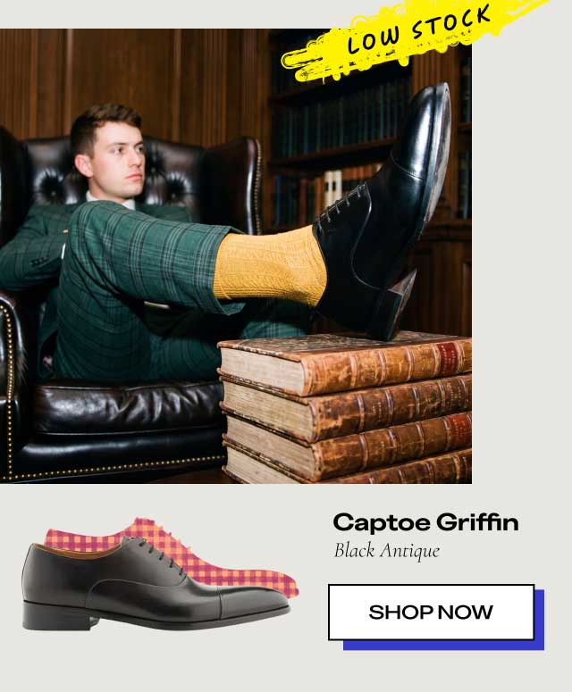 Captoe Griffin Black Antique Shop Now Captoe Griffin Black Antique Shop Now