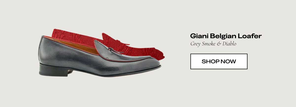 Giani Belgian Loafer  Grey Smoke & Diablo  [SHOP NOW]