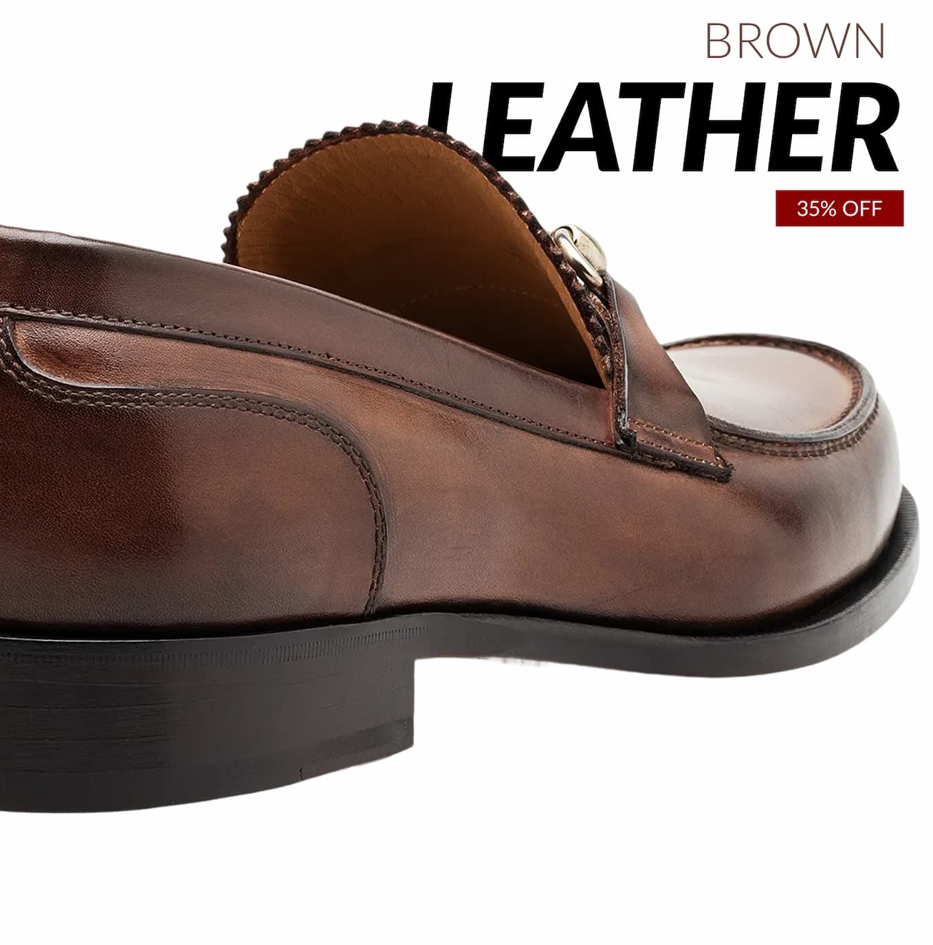 Brown Leather | 35% Off