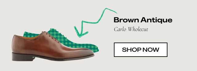 Brown Antique Carlo Wholecut [SHOP NOW]