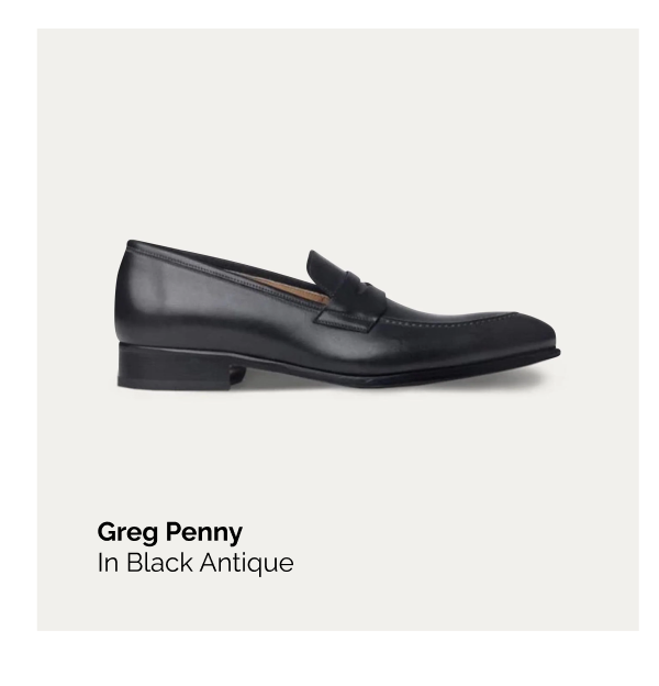Penny Loafer Black Antique