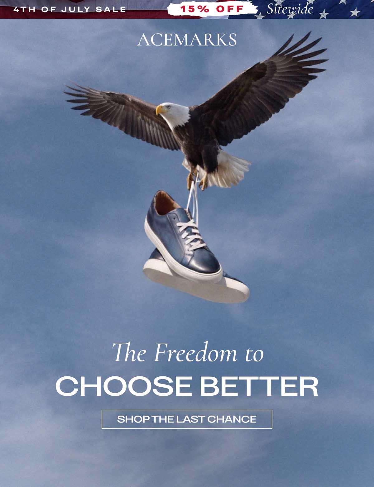 4TH OF JULY SALE | 15% OFF Summer Ready Styles ACE MARKS  Freedom FROM COMPROMISE [Shop The 4th of July Event]