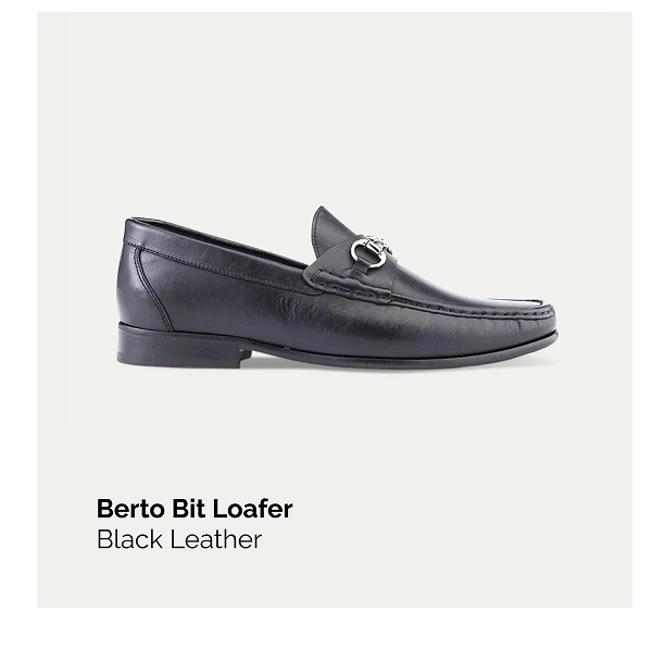 Berto Moccasin In Black Leather
