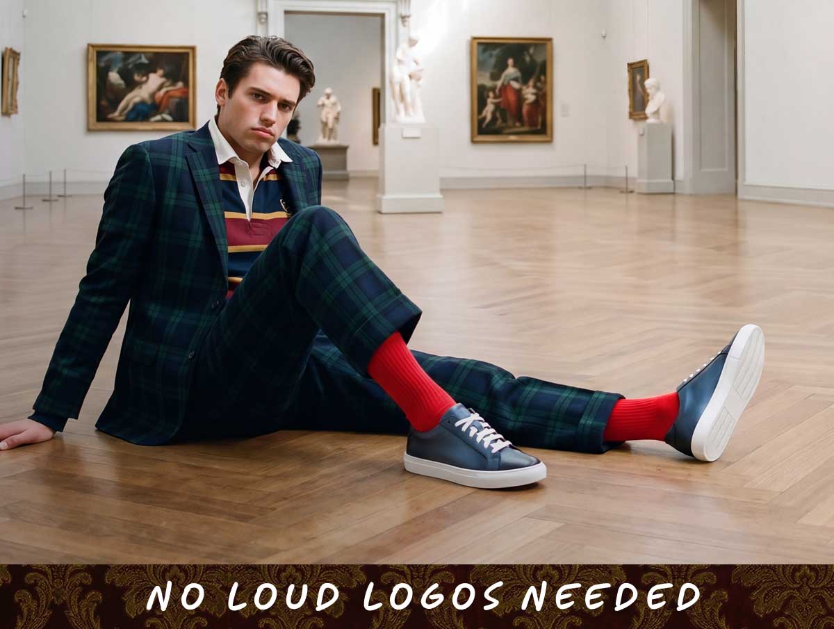 NO LOUD LOGOS NEEDED