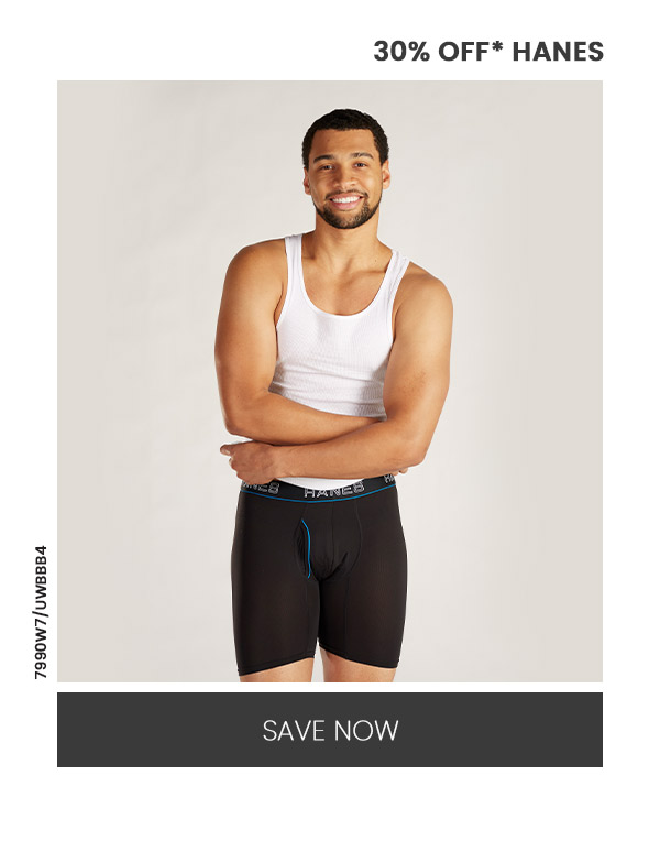 F2 Hanes 30% off