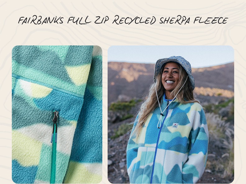 Fairbanks Full Zip Recycled Sherpa Fleece