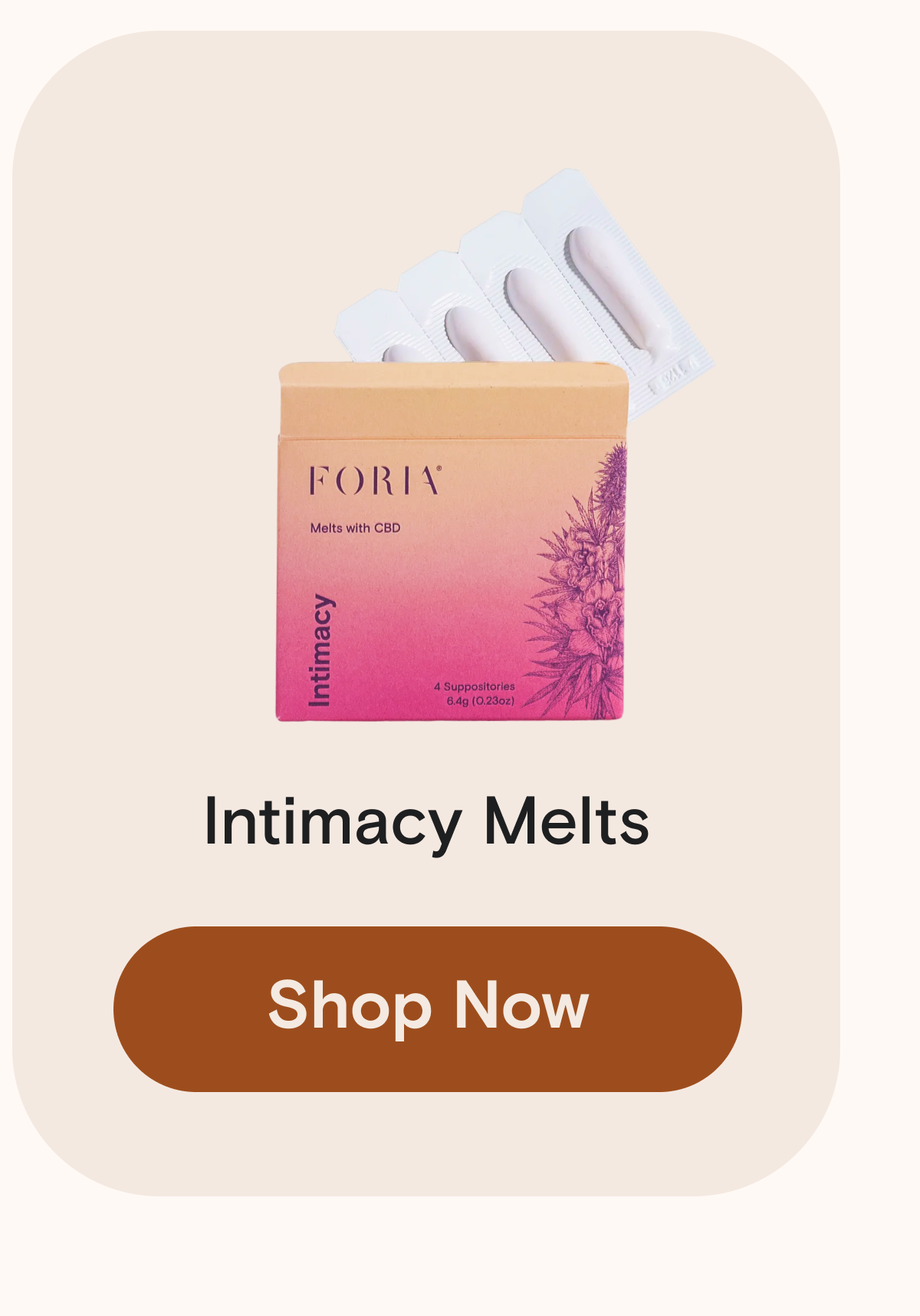 Intimacy Melts with CBD
