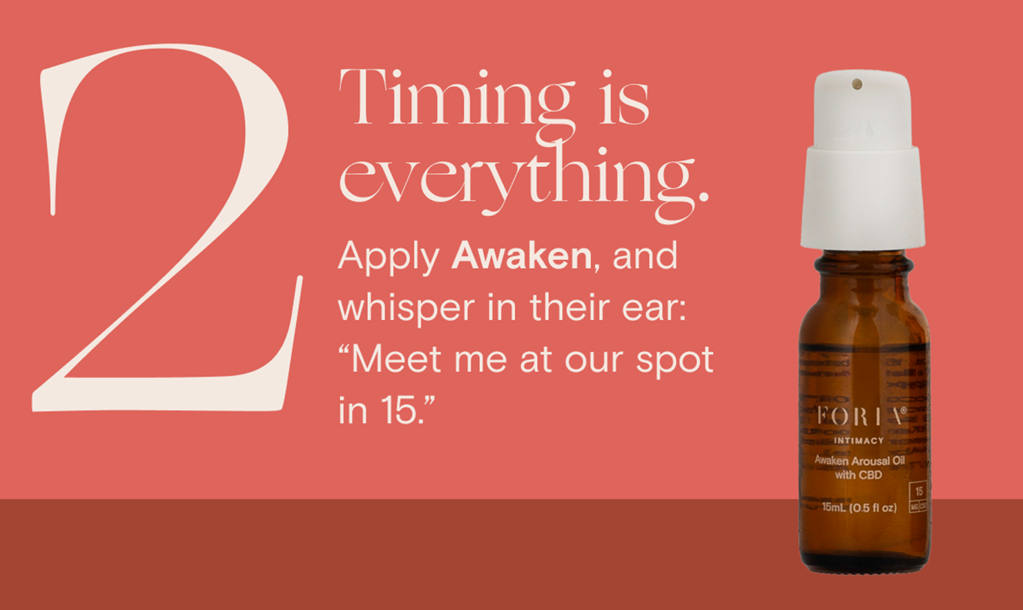 Timing is everything.