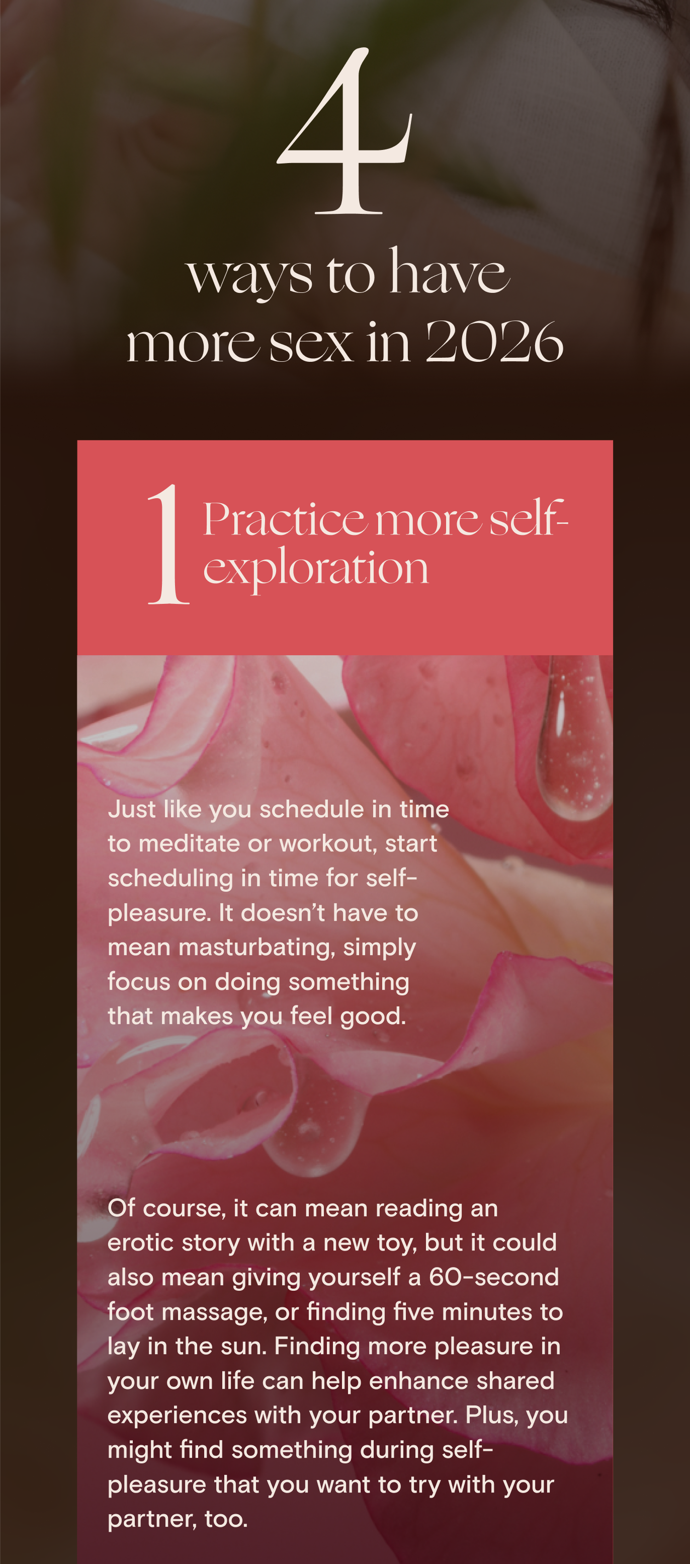 Practice more self-exploration