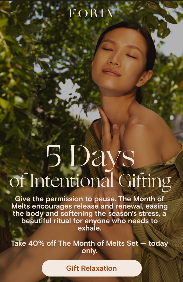 Foria's 5 Days of Intentional Gifting