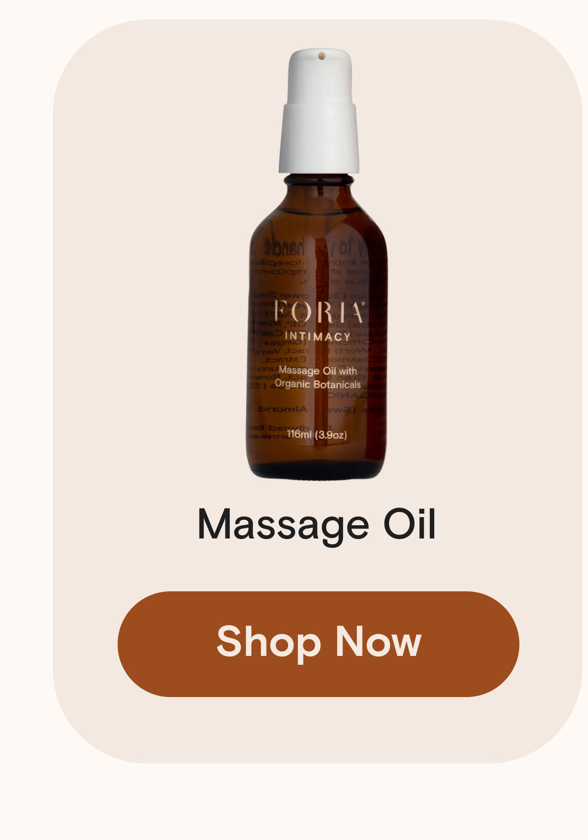 Massage Oil with Organic Botanicals