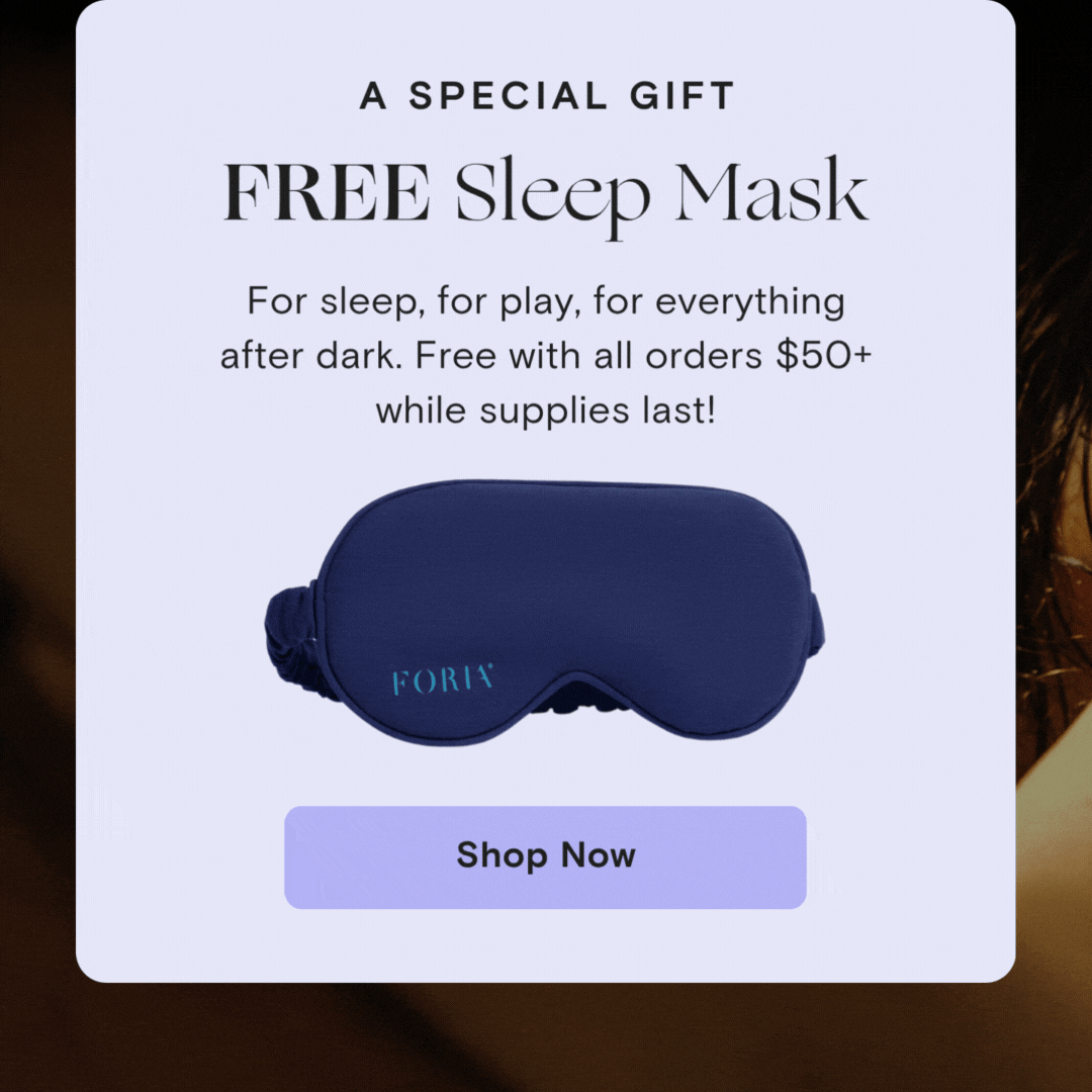 Free Sleep Mask on all orders $50+