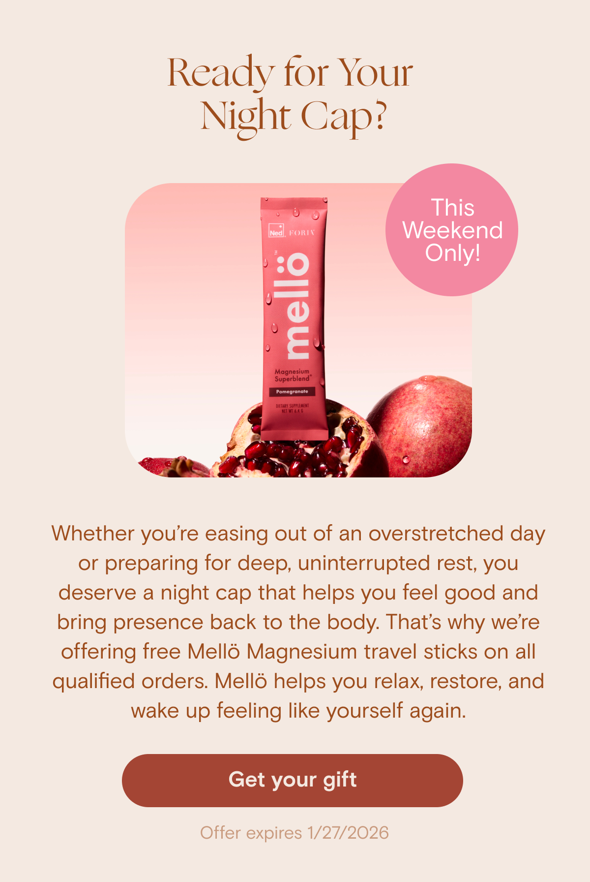 Ready for Your  Night Cap?