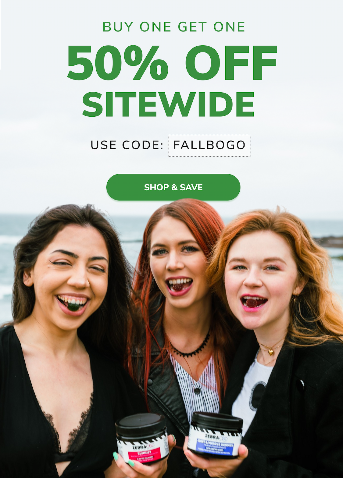 BUY ONE GTE ONE 50% OFF SITEWIDE. Use code: FALLBOGO.