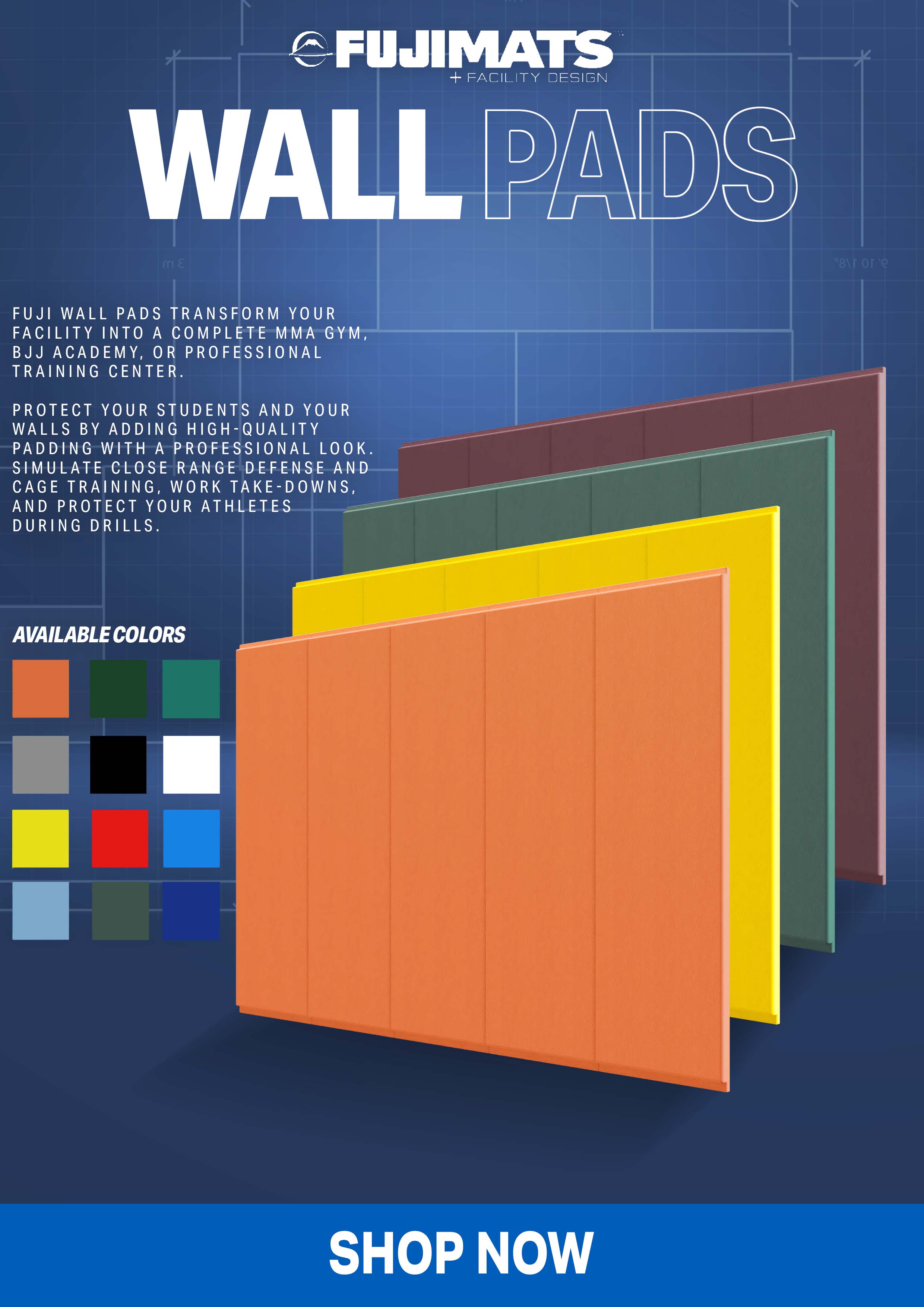 [READY FOR YOU] FUJI Wall Pads Are Perfect For Your Academy FUJI Mats