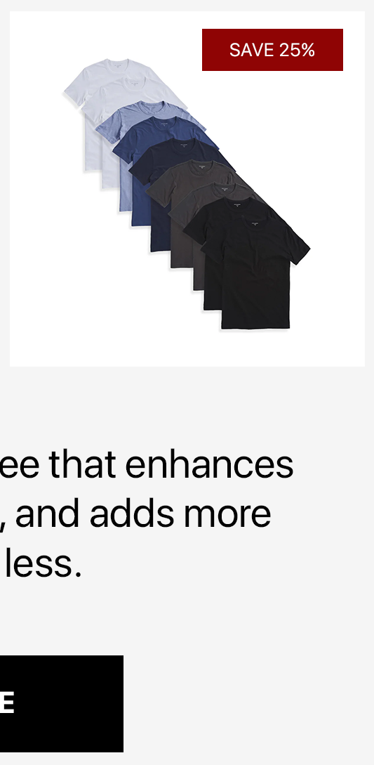 Classic Crew Driggs Tee 9-pack