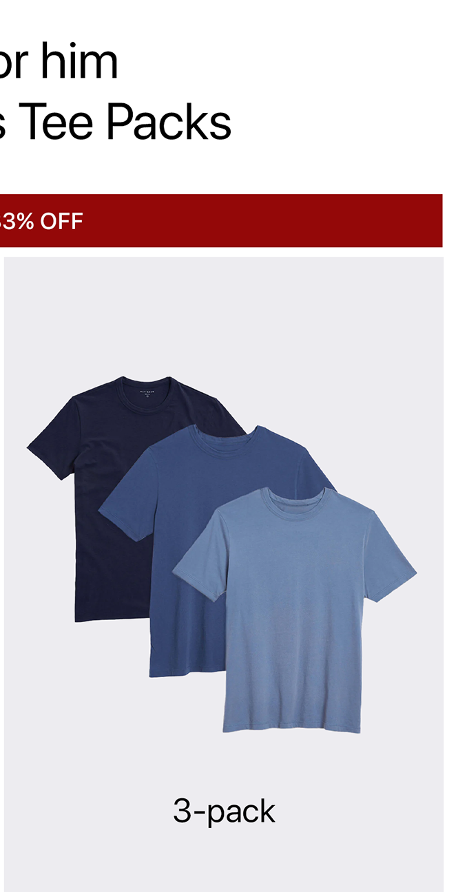 Classic Crew Driggs Tee 3-pack