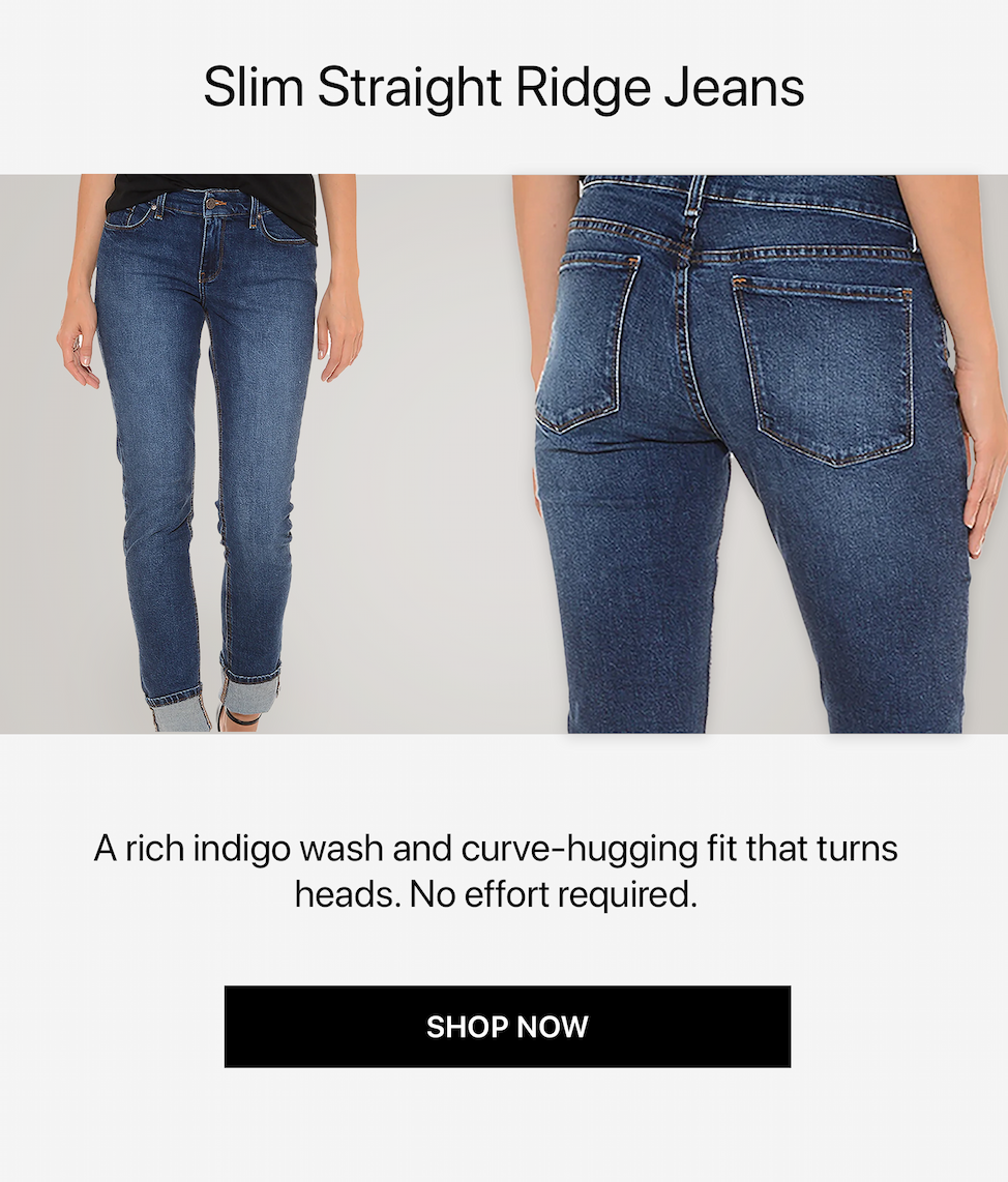 Slim Straight Ridge Jeans