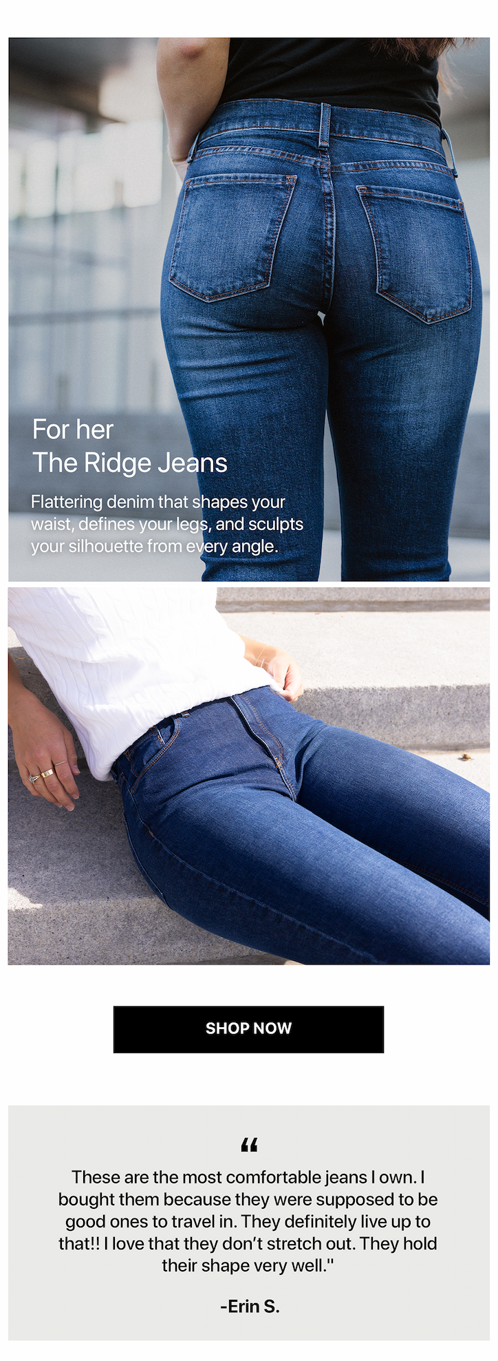 Mid Rise Slim Straight Ridge Jeans