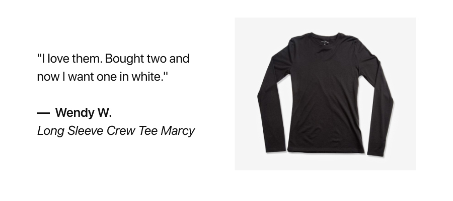 Long Sleeve Crew Tee Marcy