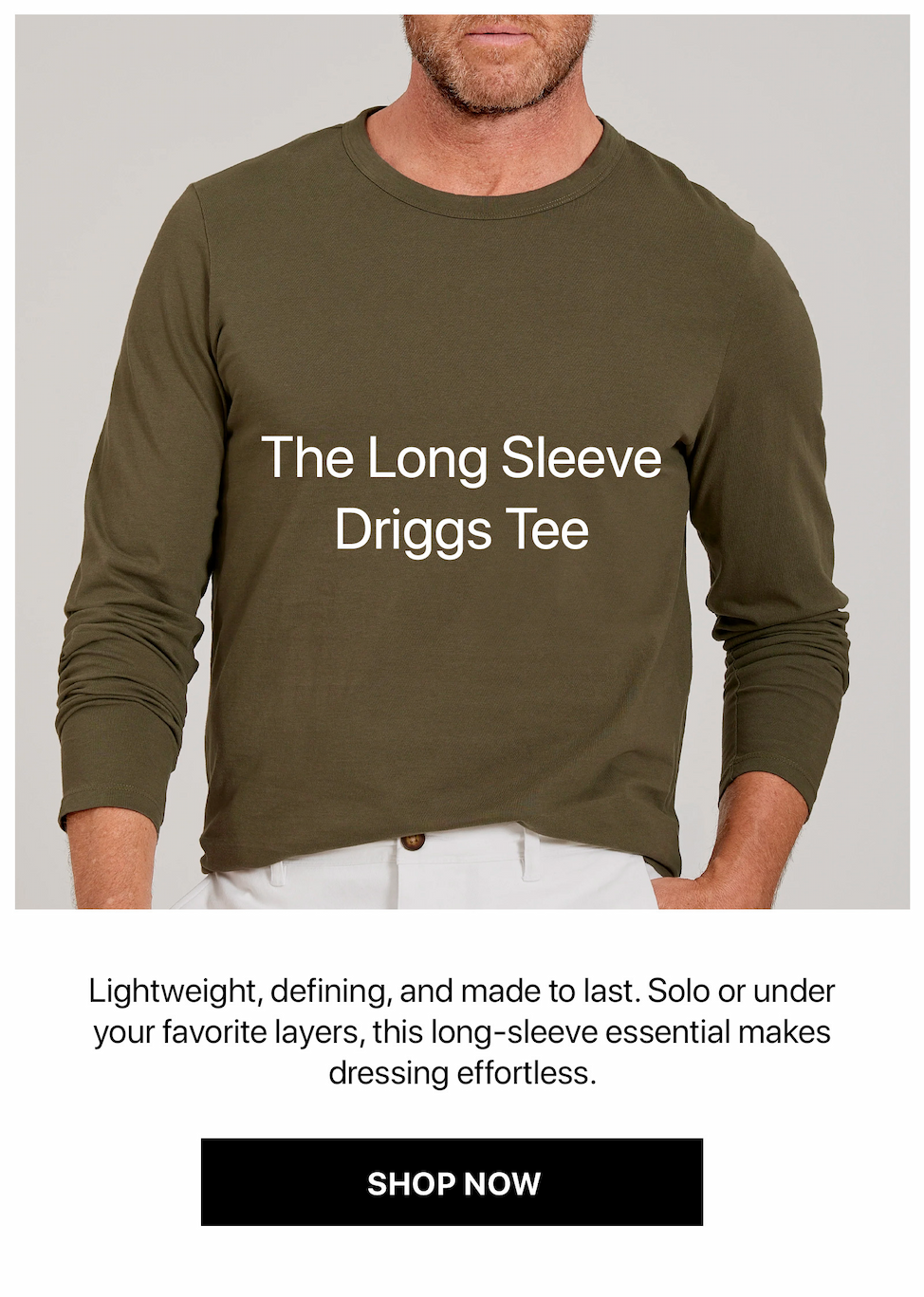Long Sleeve Crew Tee Driggs