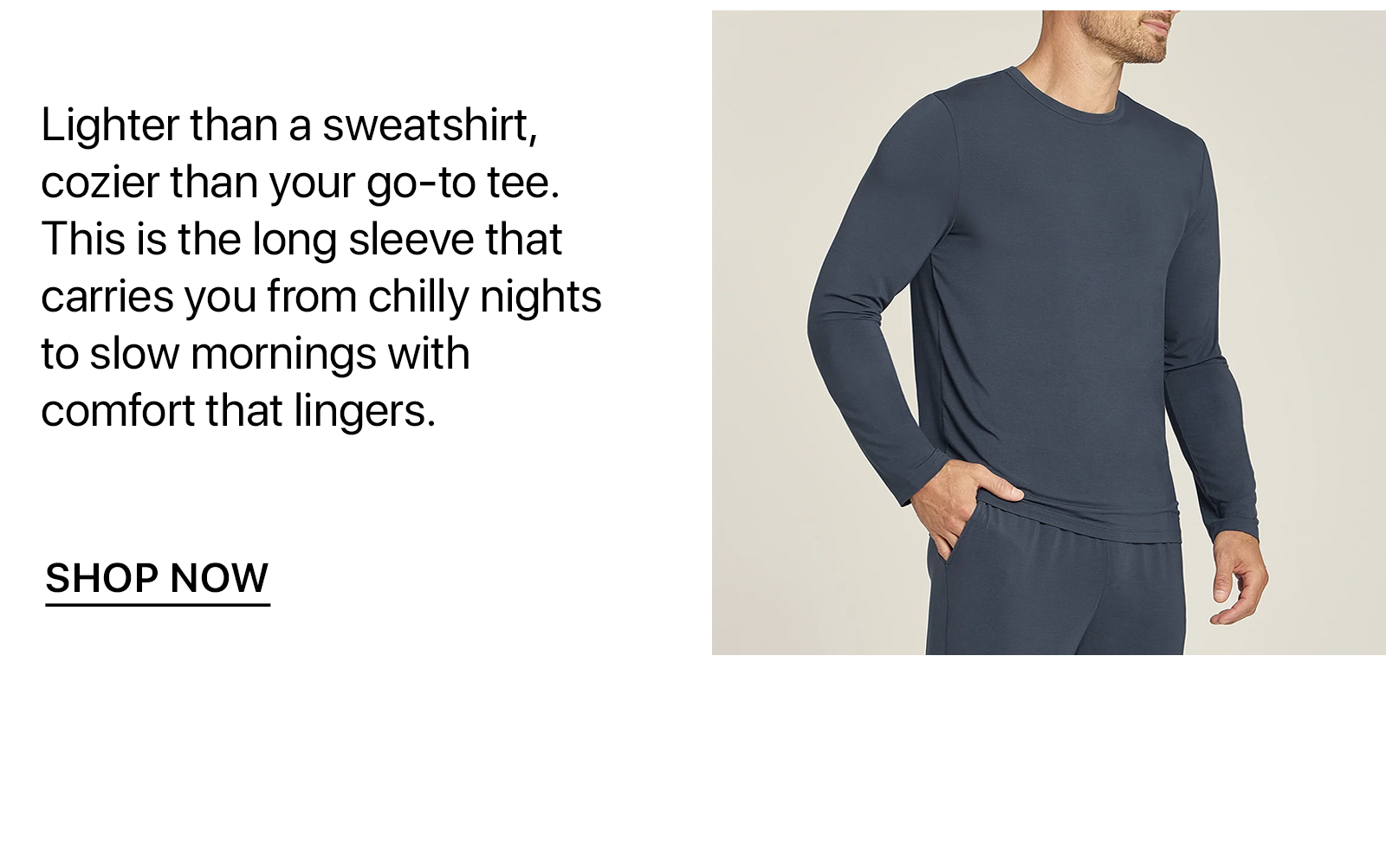 Unisex Pajama Long Sleeve Crew Neck