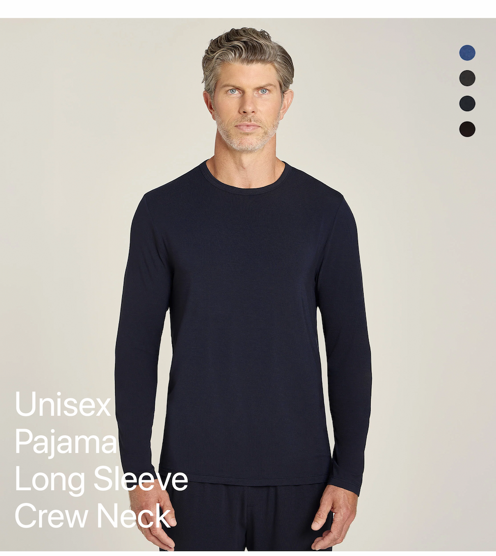 Unisex Pajama Long Sleeve Crew Neck