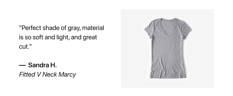 Fitted V-neck Marcy