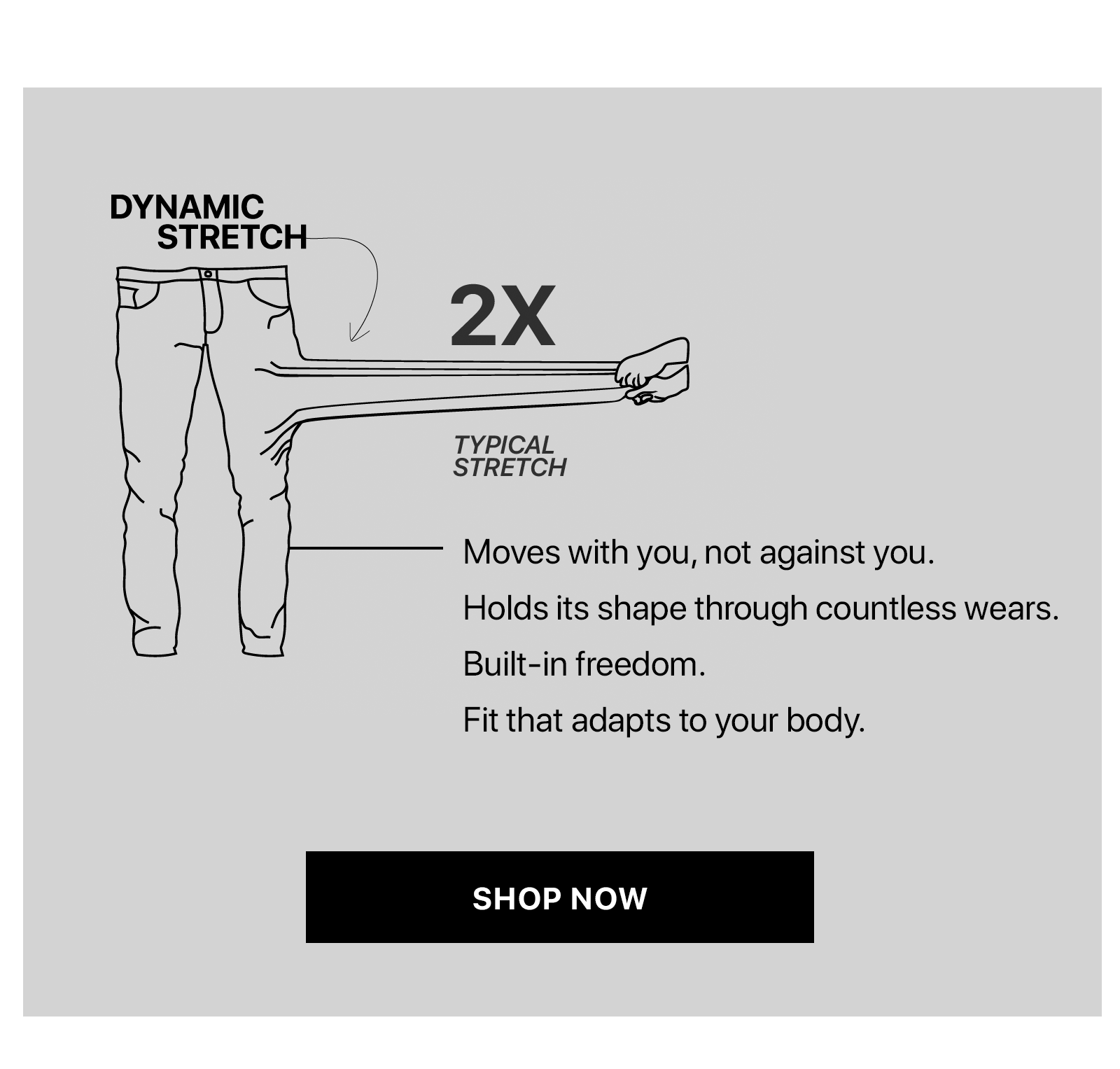 YOUR  STRETCHIEST  JEANS