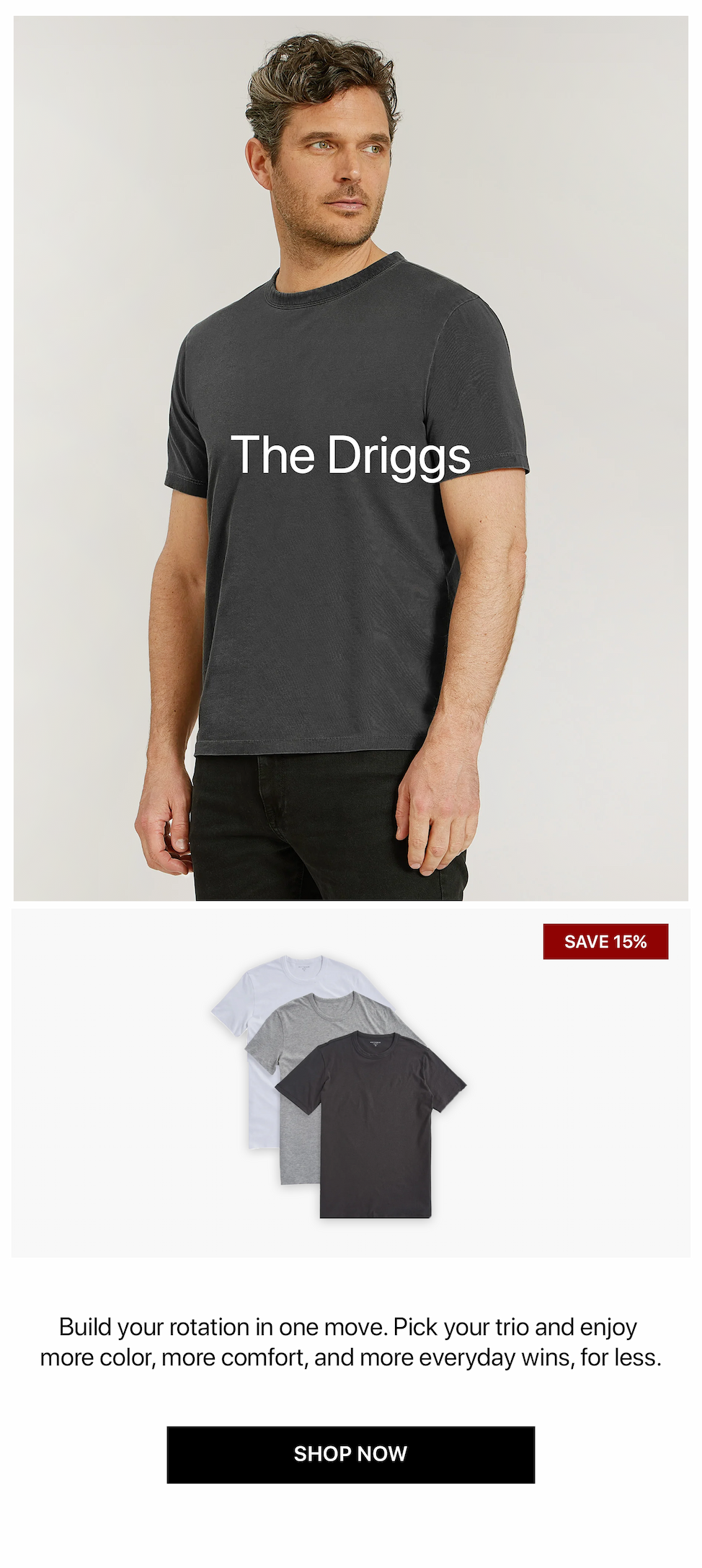 Classic Crew Driggs Tee 3-Pack