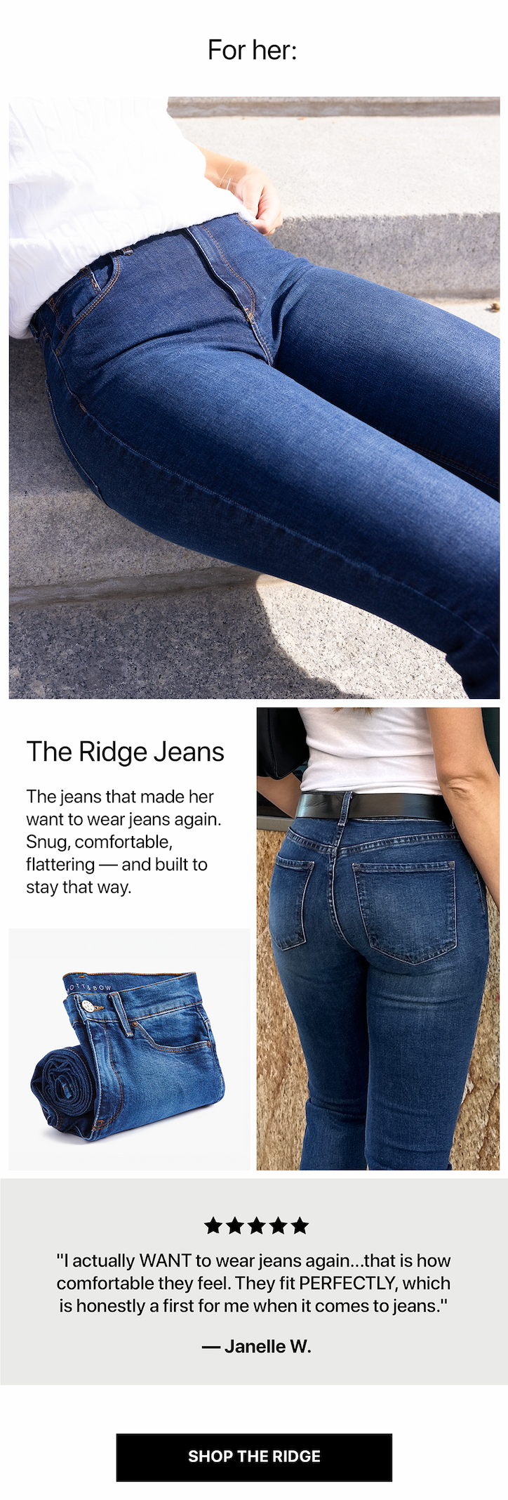 Mid Rise Slim Straight Ridge Jeans